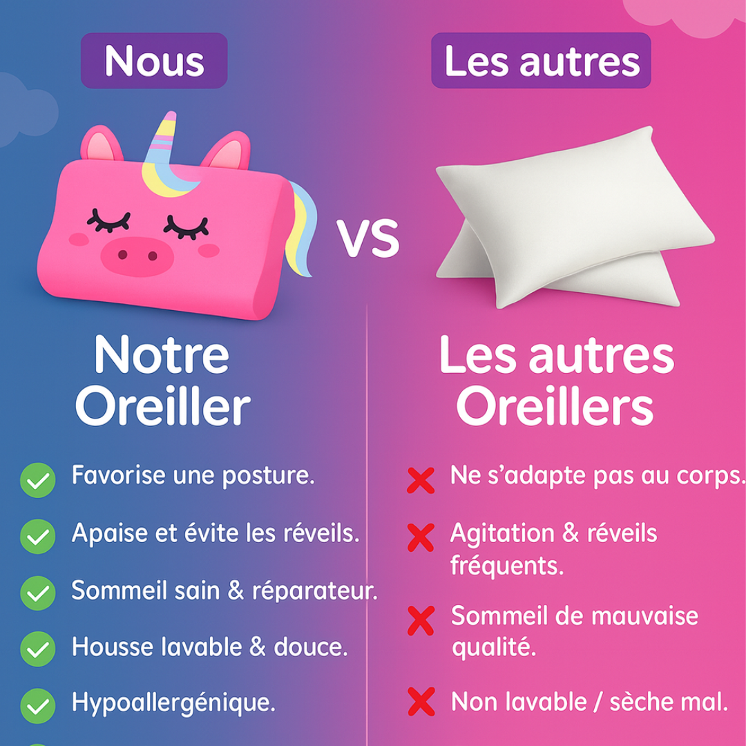 Oreiller  Somoreil – Apaise et rassure votre enfant la nuit ✨